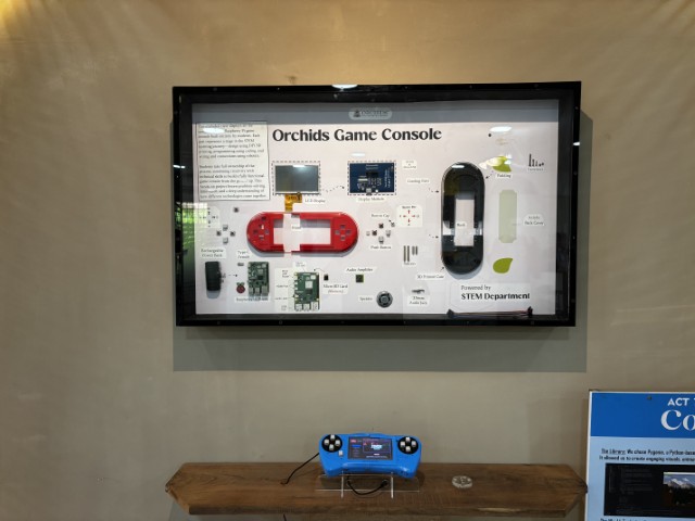 Orchids Students created a Game Console using RaspberryPi